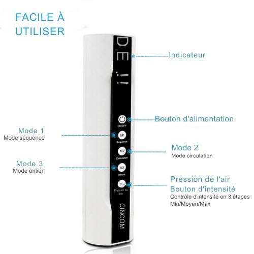 Machine de massage des jambes par compression d'air